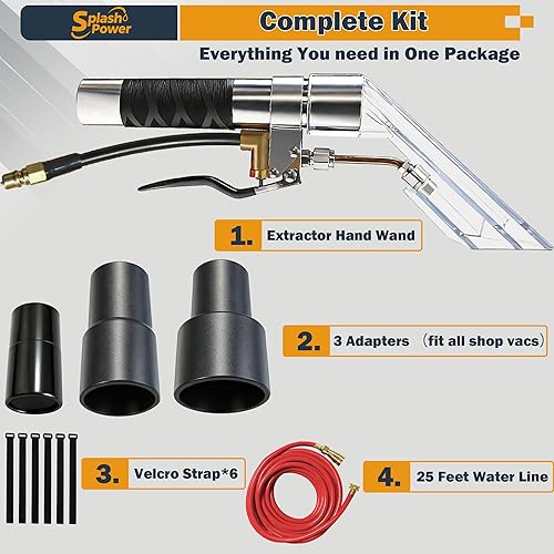 Miniatura 2 de Ajuste universal para cualquier kit extractor de manguera de aspiradora existente, mejor accesorio para aspiradoras en seco y húmedo con adaptador