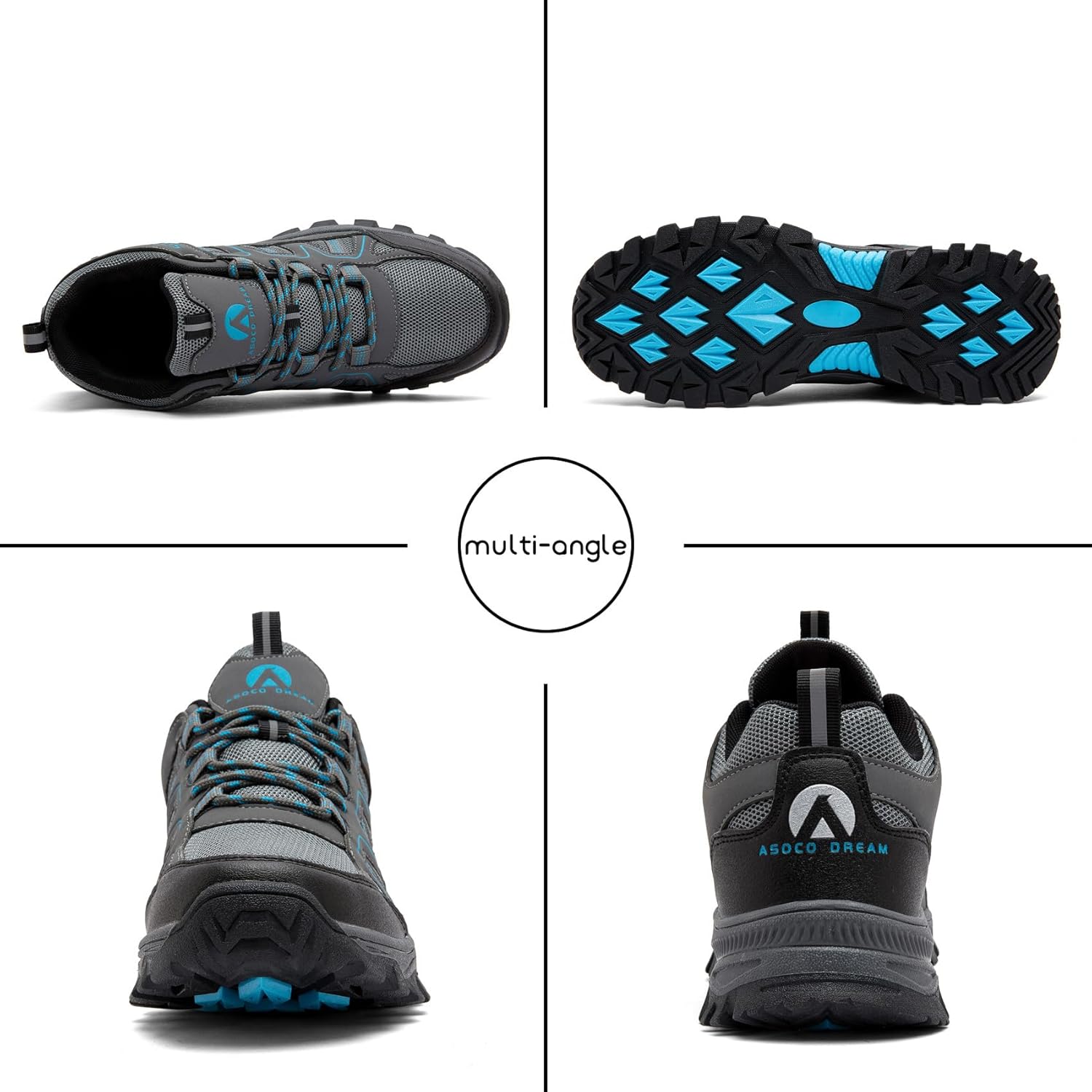 Hiking Shoes Men's Women's Walking Shoes Lightweight Breathable Trekking Trails Trainers Outdoor Backpacking Camping Sneaker