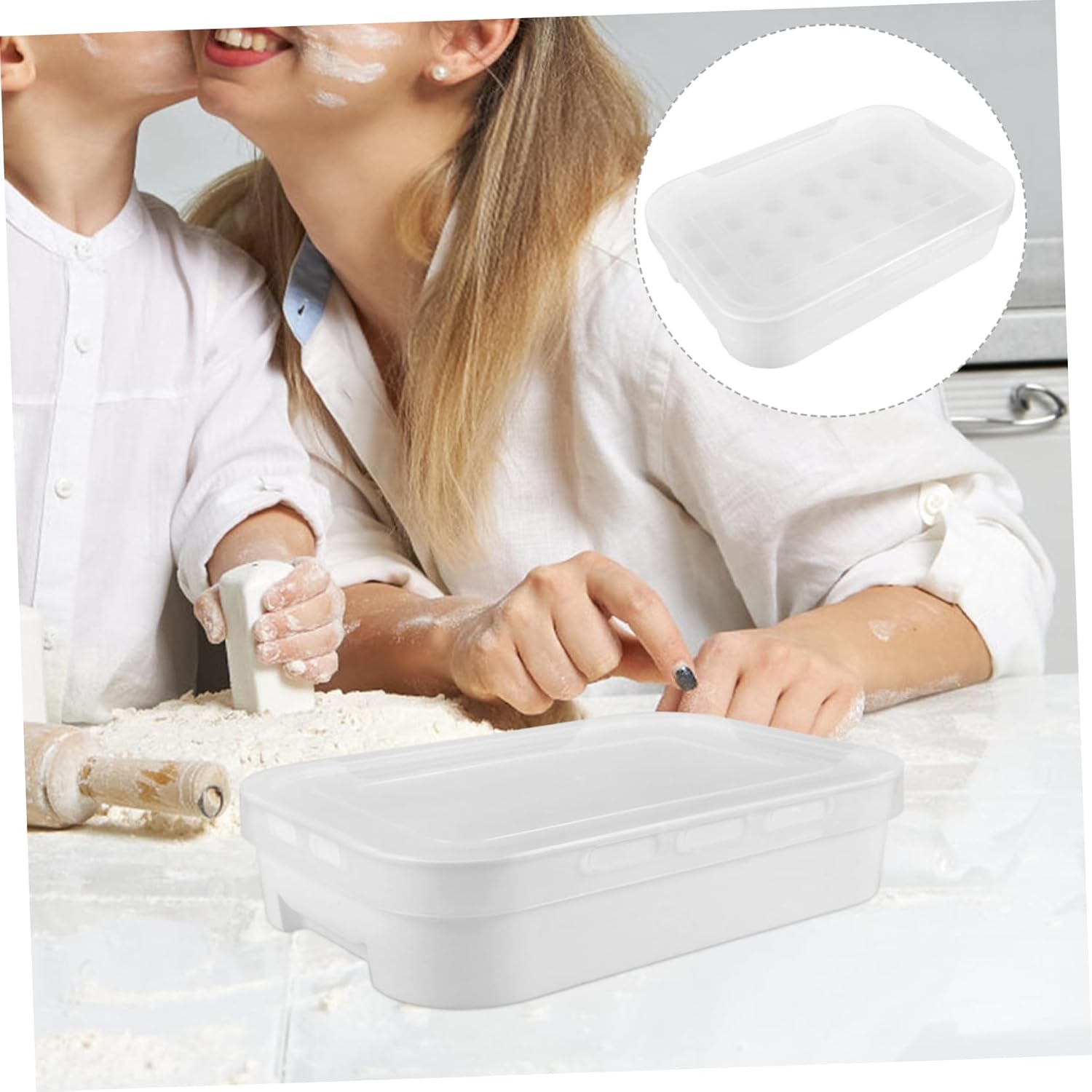 2pcs Stackable Clear Egg Holder for Refrigerator Fresh Egg Container with Lid Design for Kitchen Storage and Organization Multi-layer Keeper Dispenser