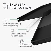 Vista 3 de kwmobile Funda compatible con Galaxy S23 Ultra - Funda de silicona TPU - Funciona con carga inalámbrica - Negro