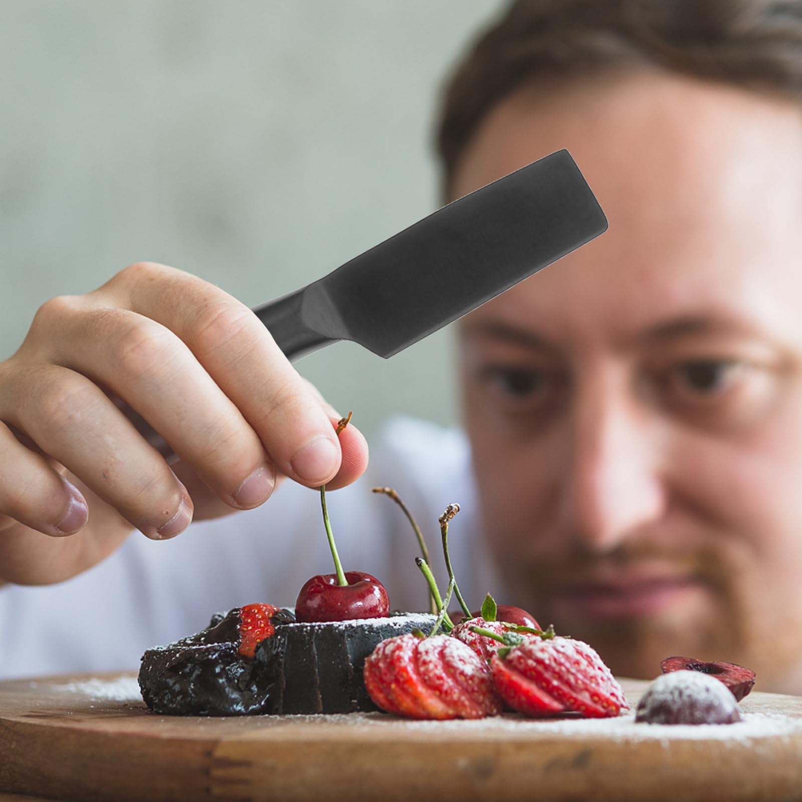Generisch 6stücke Teiliges Käsemesser Rostfreiem Edelstahl Ergonomische Praktische Butter Käsehobel für Küche und Restaurant Langlebige Schneidewerkzeuge mit Ausgewogenem Griff Schwarzes