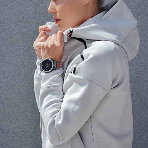 Miniatura 3 de DAVILANE Compatible With Garmin Watch Band, Leather Watch Band Sports Strap For