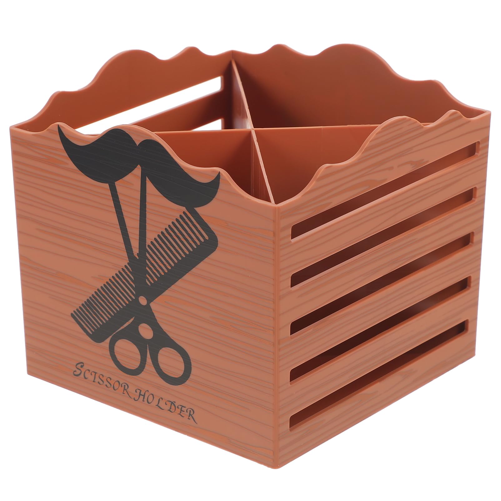 Beatifufu Hair Styling Tool Organizer Scissor Holder Hairdressing Shear Box Salon Tool Storage for Barber