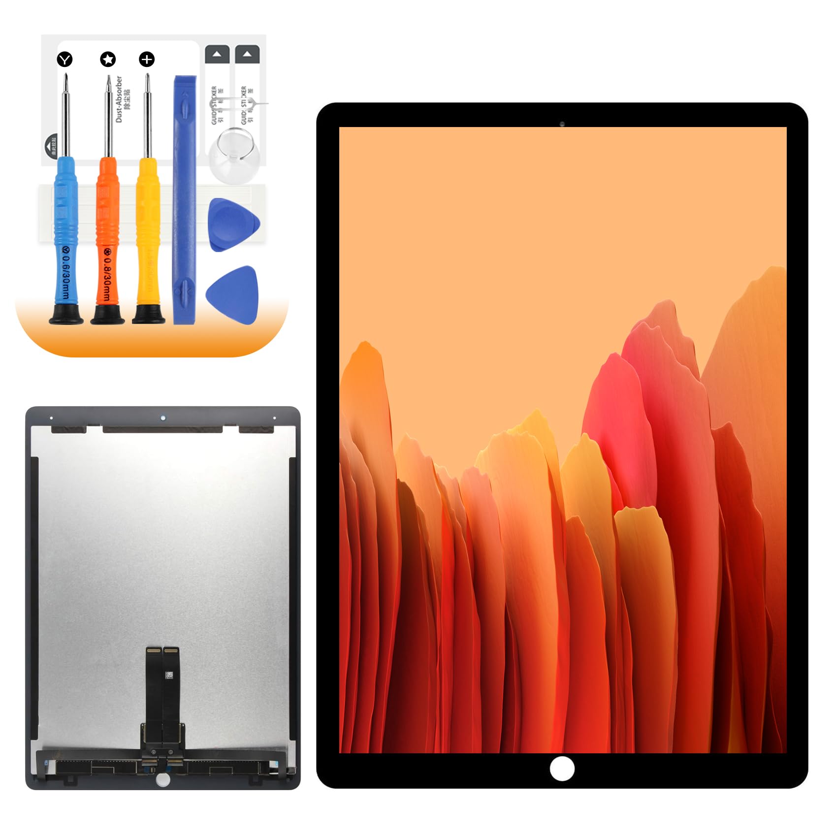 A1670 LCD Replacement for iPad Pro 12.9 2017 Screen Replacement for iPad Pro 12.9 2th Gen LCD Display A1821 A1671 LCD Screen Digitizer Touch Assembly with Tools