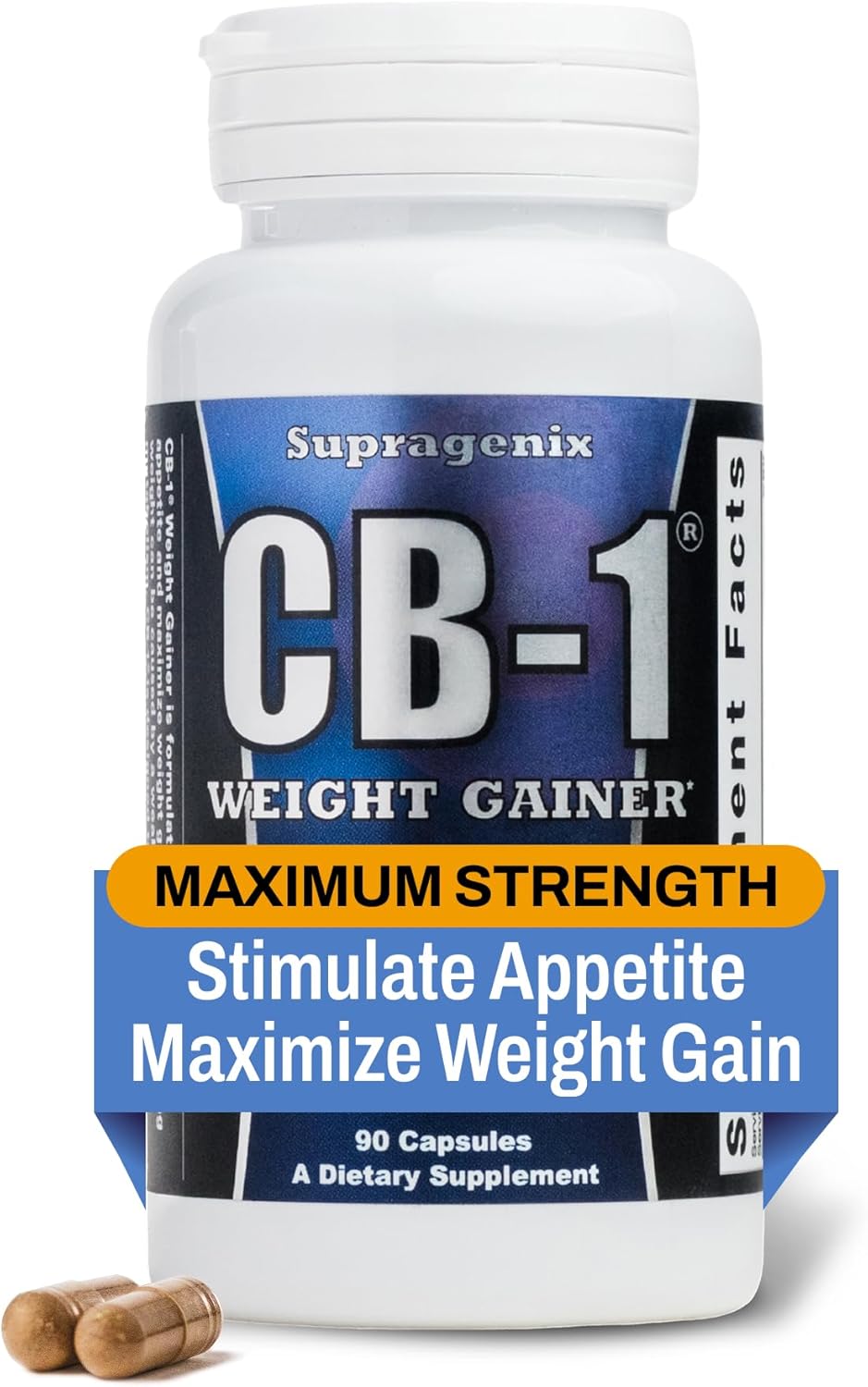 CB-1 Weight Gainer Pills (90 Count) | Weight Gain Support for Women