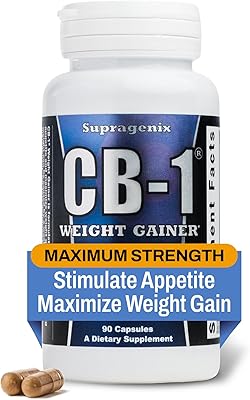 CB-1 Weight Gainer Pills (90 Count) | Weight Gain Support for Women & Men | Clinically Tested Appetite Booster | Powerful Mass Gainer