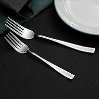 Vista 6 de Juego de tenedores de ensaladacena de acero inoxidable, 24 piezas, 8 pulgadas