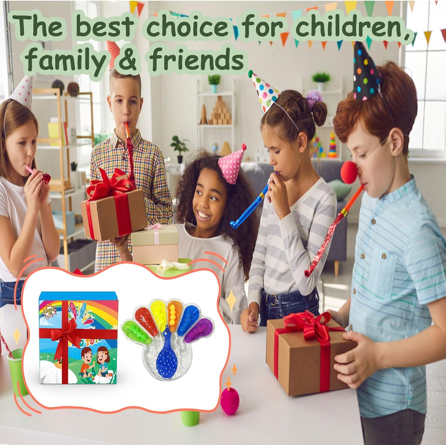 Color Sorting Sensory Toys, Fine Motor Skills Toys for Toddlers, Montessori Toys Preschool Learning Activitie, Sensory Activity Toy for Kids 3  and Adults