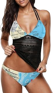 Maps of France Women's Bikini Sexy Two Piece Swimsuit Beachwear