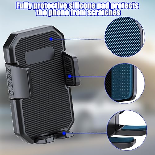 Miniatura 3 de Soporte de teléfono para portavasos de automóvil, 2 en 1, ajustable, rotación de 360, soporte para teléfono celular con base expandible, colgador de