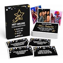 Party Challenge by snaPmee - Game Birthday, Wedding, Confirmation, Youth Initiation, New Year's Eve - 50 Tasks in 8 Categories - Party Game for Guests