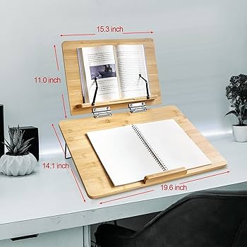 Amazon | ZXMOTO バンブー ブックスタンド ラージ ダブル