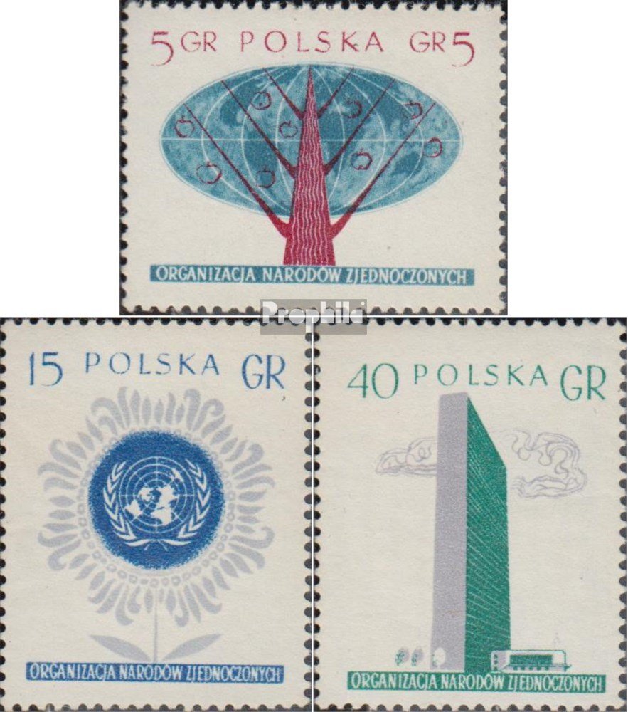 Prophila Collection Polen Briefmarken 934A-939A Gestempelt – Jugend-Sportfestspiele 1955 | Sammler-Motiv Wassersport