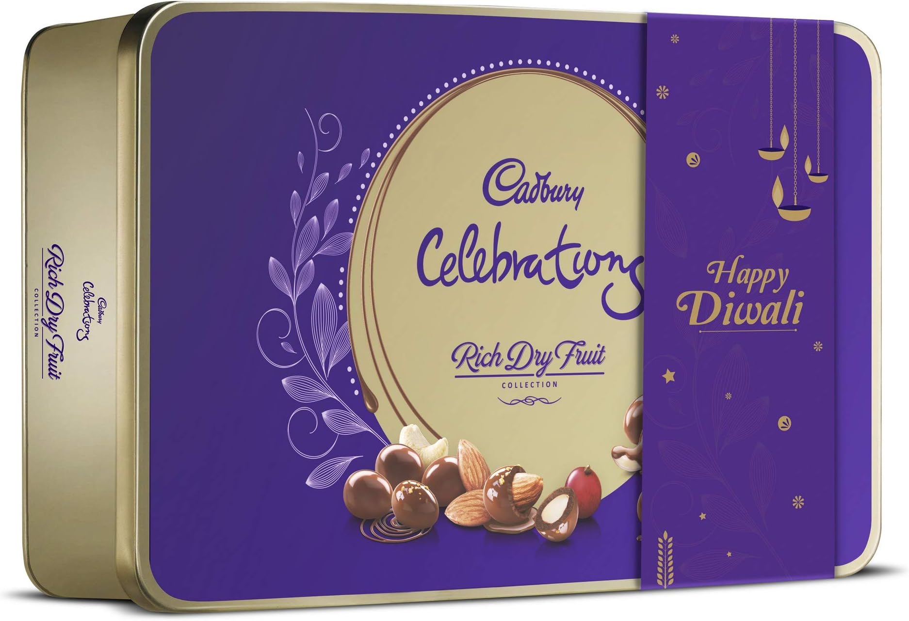 Cadbury Celebrations Rich Dry Fruit Chocolate Gift Pack, 177g with Extra Happy Diwali Sleeve