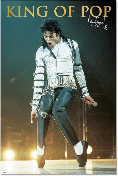 Grupo Erik Poster Michael Jackson Bad Kunstdruck - Deko Wohnzimmer oder Deko Schlafzimmer - Deko Zimmer - Größe 61 x 91 - Offizielle Lizenz - 1