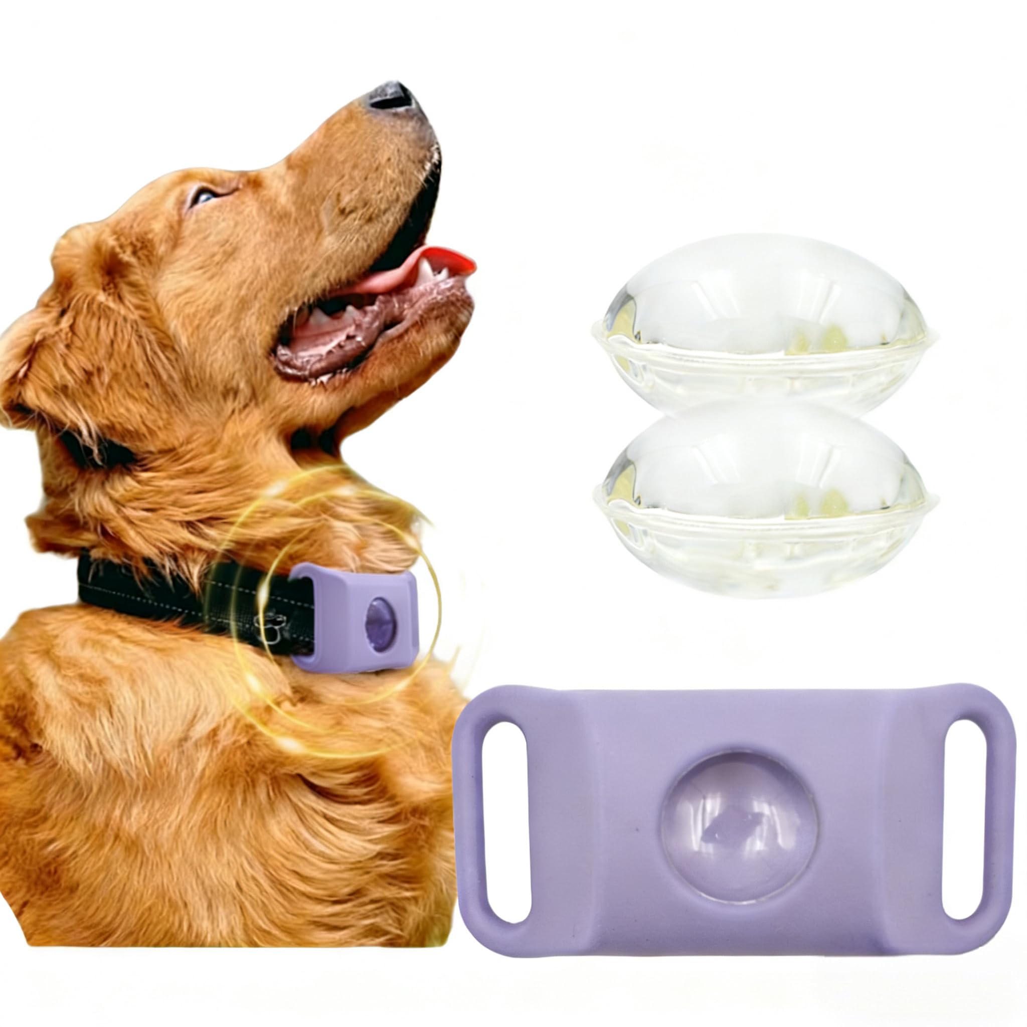 FurSure Pendant for Dogs, Adjustable Collar Tag for Small Medium Large Breeds, Water-Resistant Odorless Wellness Pendant (Green) — view 8