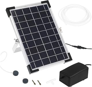 BESPORTBLE Solar Oxygen Pump for Aquariums and Ponds Solar- Pump Multiple Modes Design for Efficient Water Circulation and Oxygenation