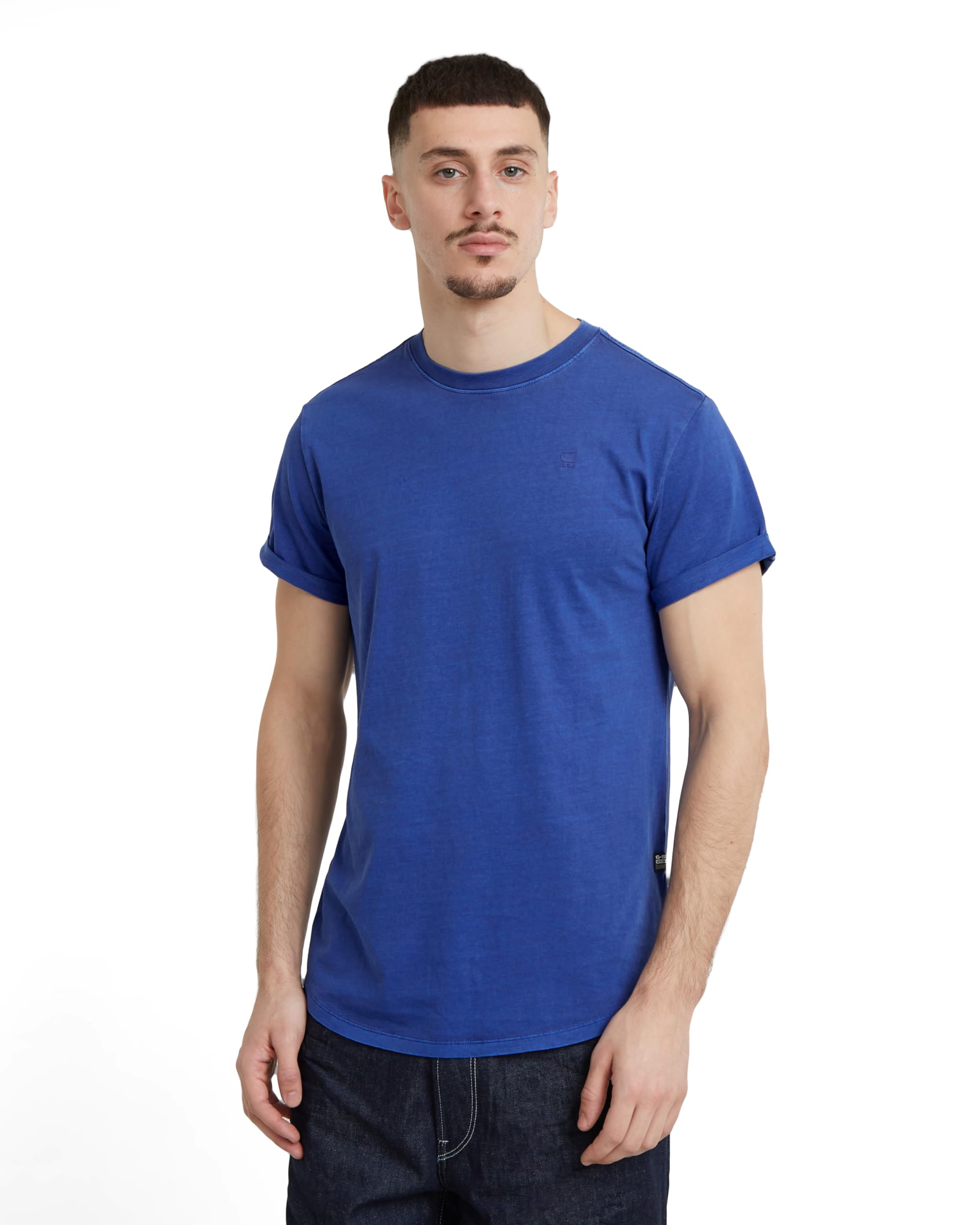 G-Star Men's Blue (Radar Blue Gd D16396-2653-G474) Lash Overdeyed T-Shirt, Large
