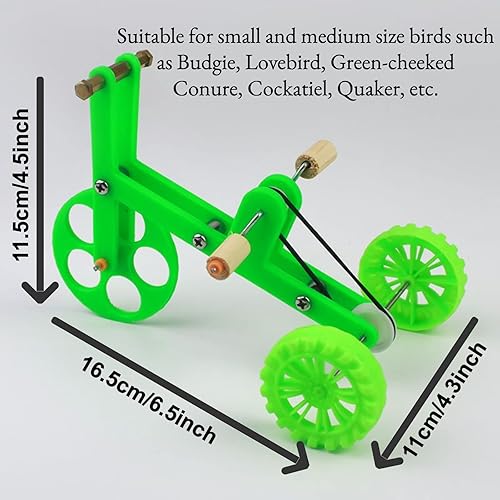 Miniatura 2 de Juguete de bicicleta de pájaro, rompecabezas de loro, pájaro pequeño y mediano, periquito Lovebird Conures, educativo, entrenamiento de