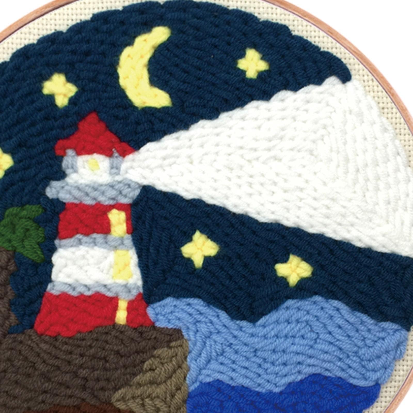 Enakshi Punch Needle Embroidery Kit Rug Hooking Kit Beginner Cotton for Adults Lighthouse | Crafts | Needlecrafts & Yarn | Embroidery & Cross Stitch | Hand Embroidery Kits | Punch Needle Kits