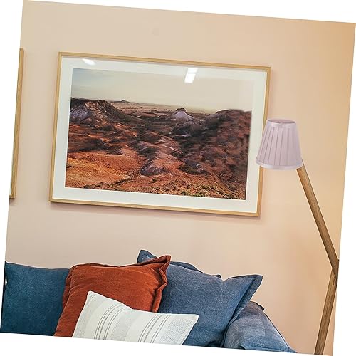 Miniatura 6 de OSALADI 1 pantalla decorativa exquisita cubierta de lámpara clip en tela pantalla lámpara suministro hogar mesa luz accesorio