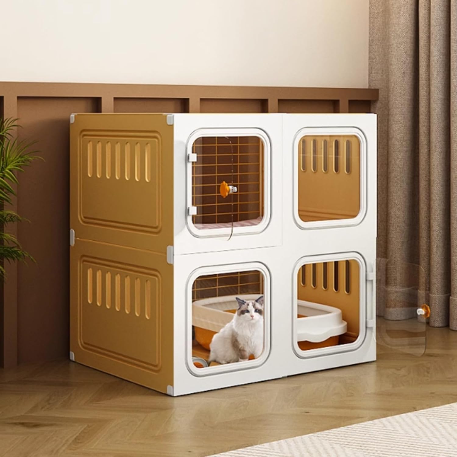 Cages pour chats d'intérieur portables et catio modulable de bricolage