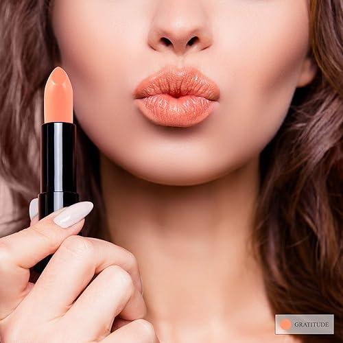Miniatura 4 de Luxury by Sofia Coral - Lápiz labial totalmente natural, color de labios semimate, lápiz labial hidratante, no tóxico, sin OMG, altamente