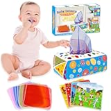 Aiduy Baby Toys 6 to 12 Months - Baby Tissue Box Toys Montessori Toys for Babies 6-12 Months Soft Crinkle Infant Sensory Toys for 1 Year Old Early Learning Toys Baby Boys Girls Gifts