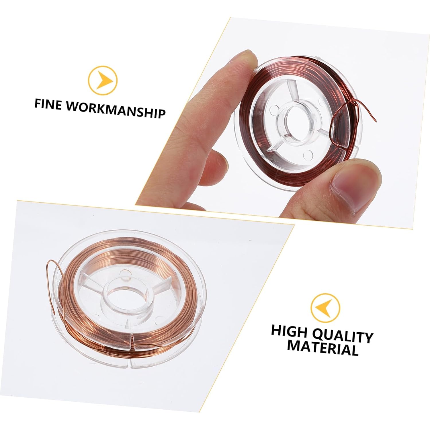 4 Rolls 10M Enameled Copper Magnet Winding Wire Set DIY Coil Copper Wire 0.2Mm 0.3Mm 0.5Mm 0.6Mm Diameter for Electrical Inductors and Craft Projects