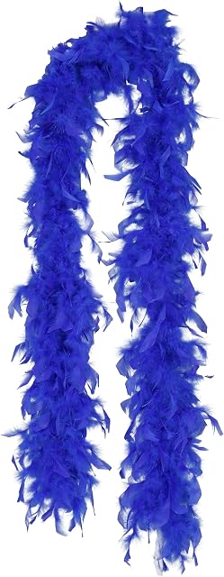 Foto 2 de 6 de FIESTAS GUIRCA - Boa de Plumas para Disfraz Adulto e Infantil - Azul Oscuro