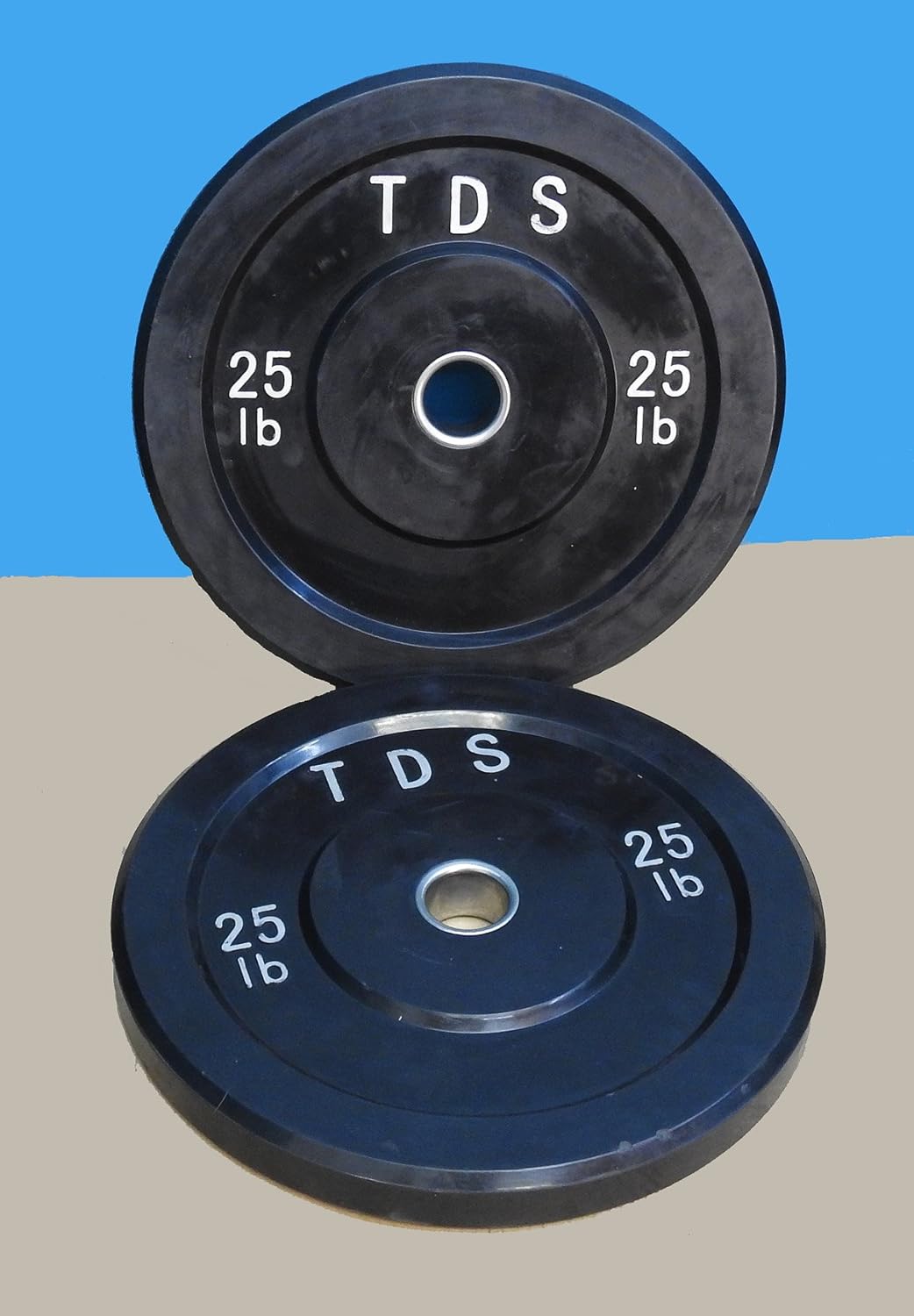 TDS 260 lb Premium Quality Virgin Pure Rubber Bumper Plate set consists of (2) each (10lb, 15lb, 25lb, 35lb & 45lb) without any steel plates inside. Specially designed for CrossFit workout and Fitness Training.
