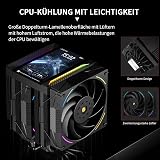 Thermalright TR Peerless Assassin 120 Vision Max ARGB Black Refroidisseur d'air pour processeur double tour 2150 tr/min, écran IPS 5" (résolution 480 x 854), refroidisseur PC pour Intel LGA1851/1700 - 3
