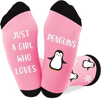 Penguin Gifts for Women and Girls Cute Funny Penguin Lovers Themed Accessories Socks Presents Christmas Stocking Stuffers Birthday White Elephant Galentines Graduation Valentines Day Gifts