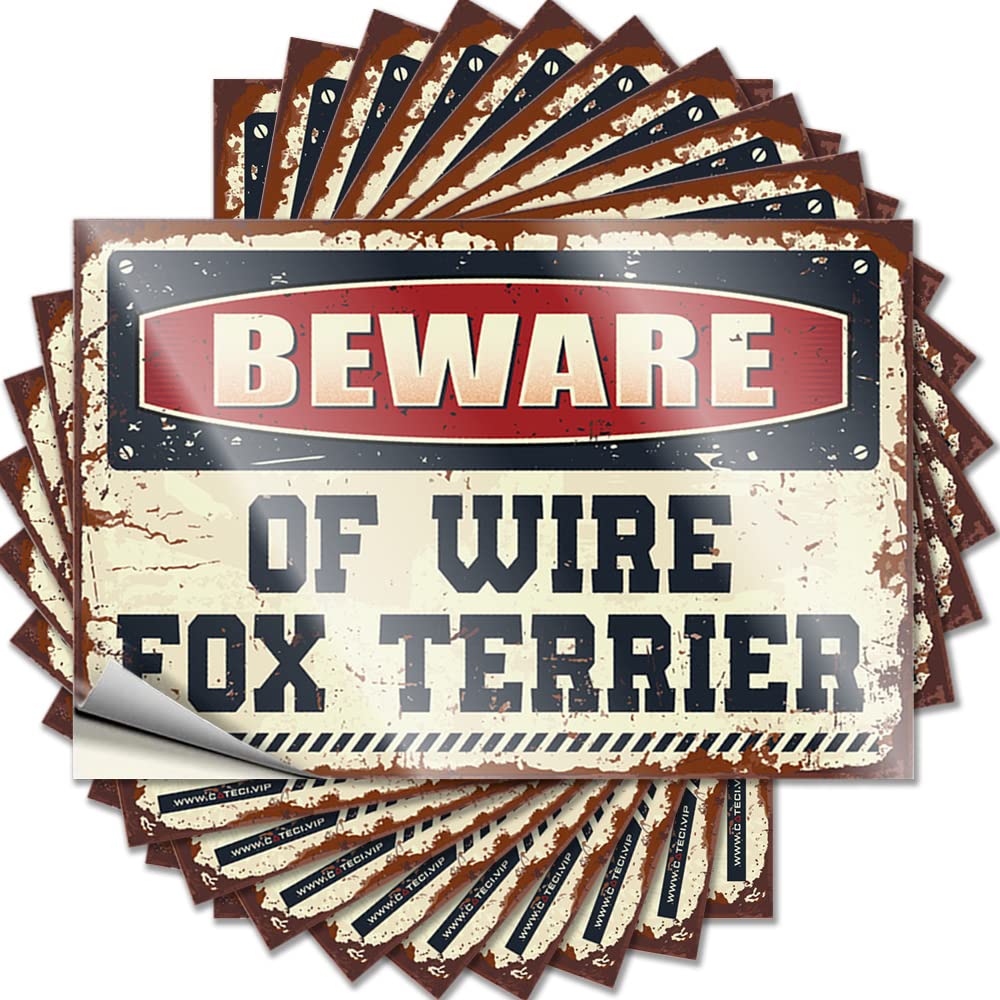 Bumper Teenage Custom Stickers, Helmet Waterproof Beware of Wire Fox Terrier for Hydro Flask | Feminist Vinyl Decals for Gamers Holiday Gift(8X12CM)