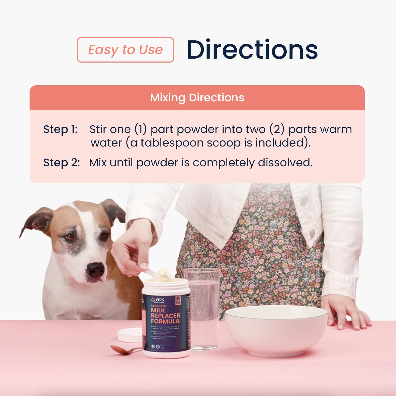 Vets Preferred Puppy Milk Replacement Formula - Dog Milk Replacer Powder Supplement for Pregnant, Lactating, Aging Dogs - Enriched with Colostrum - Nutritious Nursing Formula for Puppies - 12 Oz