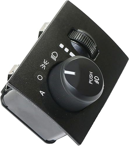 Miniatura 3 de Garage-Pro Interruptor de faros compatible con Chrysler 300 2005-2011, se adapta a Dodge Charger 2006-2012, compatible con Dodge Challenger