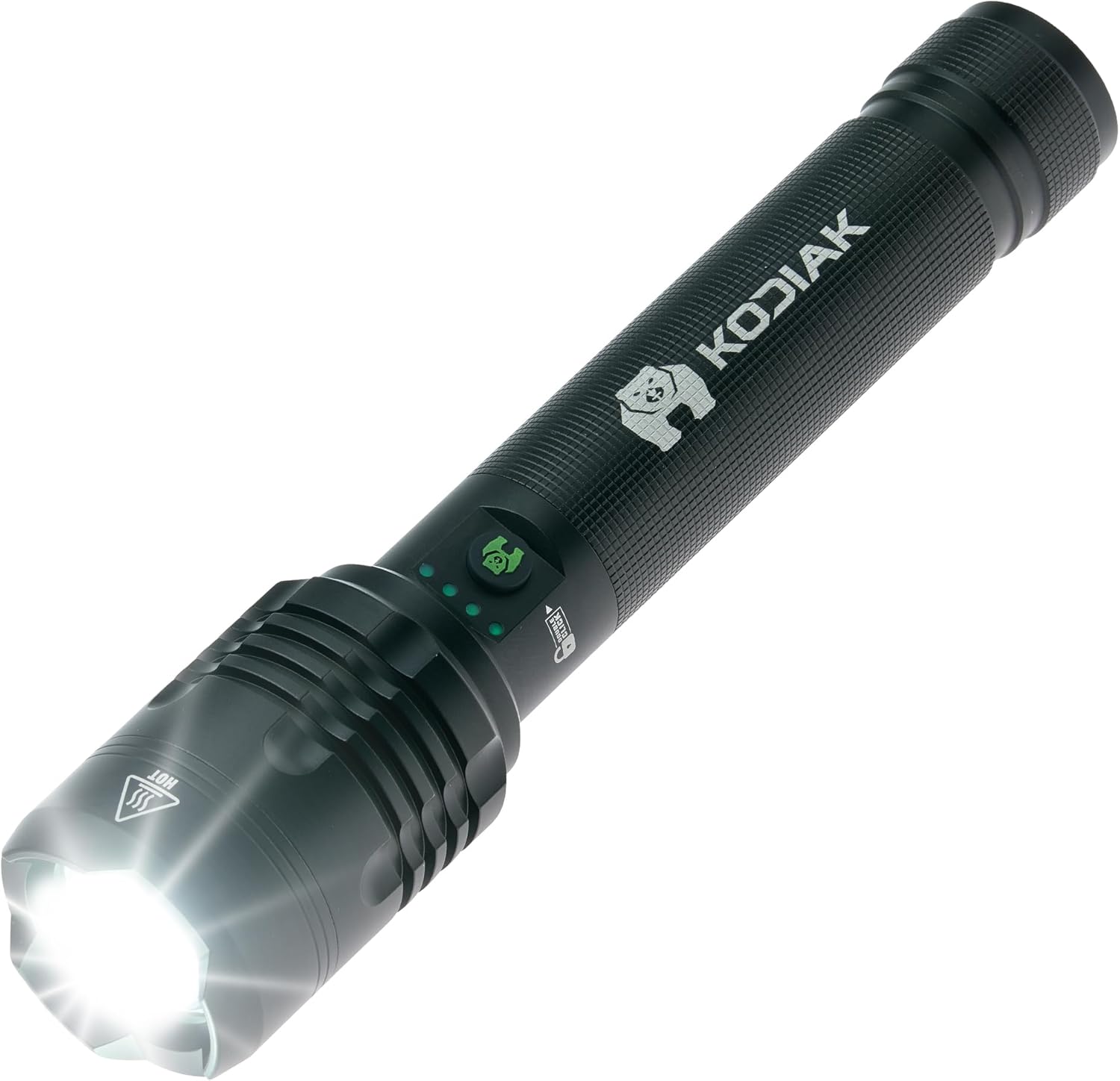 LitezAll Kodiak Kiran 10,000 Lumen Tactical Flashlight, Ultra Bright Rechargeable LED Flashlight with Safety Lock, IPX4 Water Resistant, Drop Tested Rugged Flashlight for Emergency Camping Outdoor Use