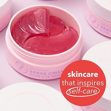 Patchology Serve Chilled Rose Hydrating Under Eye Patches Hyaluronic Acid & Antioxidant-Infused Eye Masks to Reduce Dark Circles, Puffiness & Fine Lines - Ideal Skincare Essentials (30 Pairs/Jar)