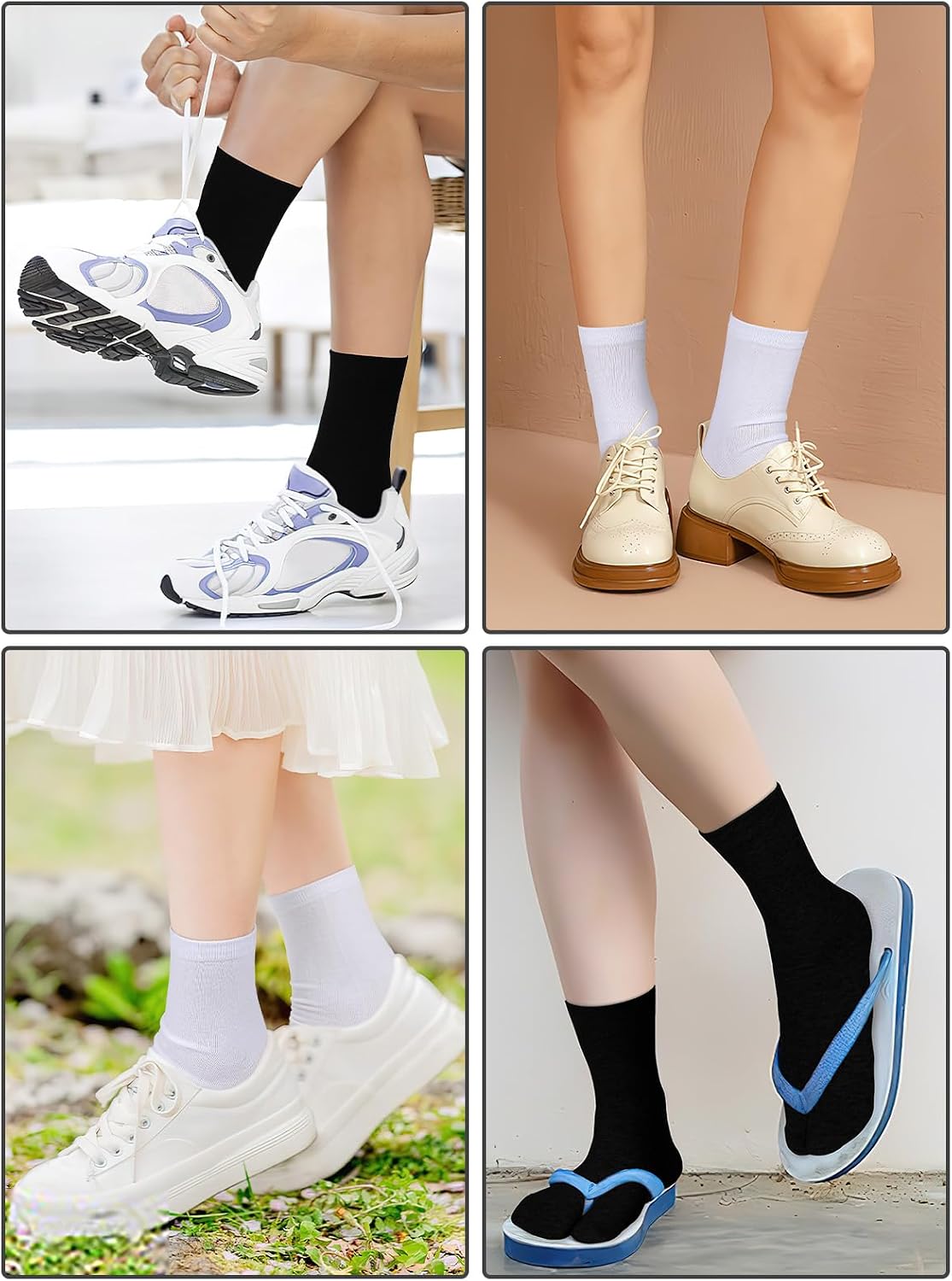 6 Pairs Japanese Toes Separated Socks for Men Women Unisex