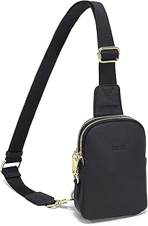 INICATTravel Small Sling Bag Leather Crossbody Bags for Women Fanny Packs Cross Body Bag for Woman Cross Body Purses