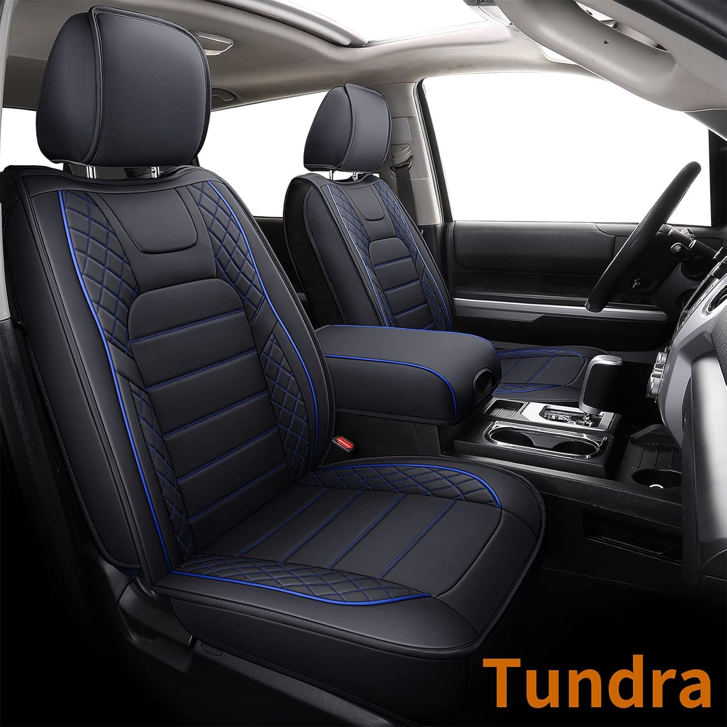 LUCKYMAN CLUB D05T2 Seat Covers, Fit for 20072022 Tundra Crew Cab CrewMax Regular Cab Truck