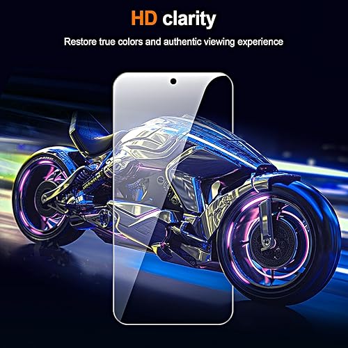 Miniatura 7 de Paquete de 3 protectores de pantalla para Samsung Galaxy S21 FE 5G, soporte ultrasónico de huellas dactilares, transparente de alta definición,