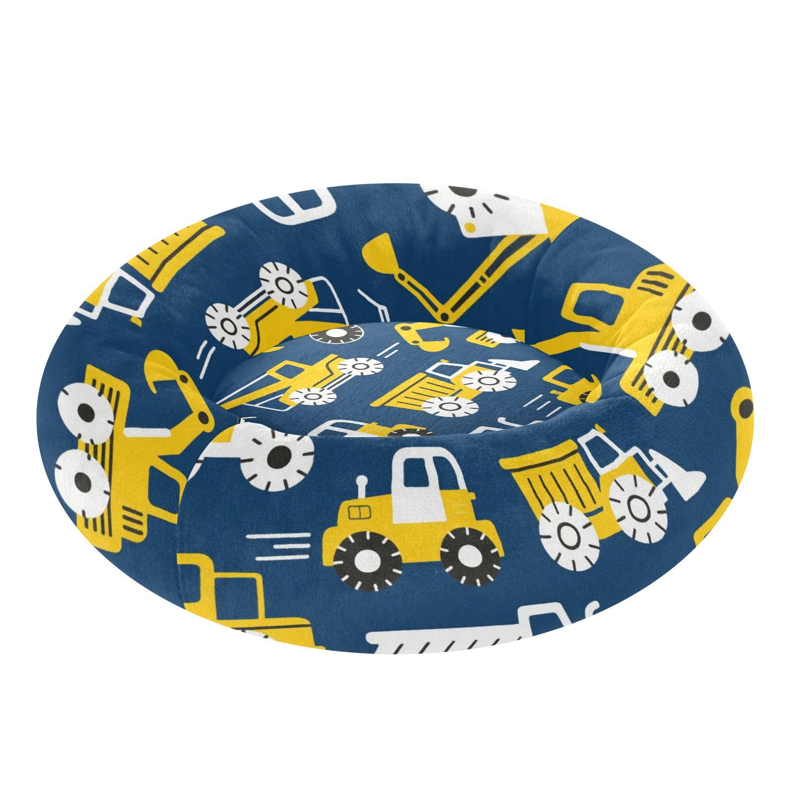 Lit amovible pour chiens et chatons bleu et jaune : un vrai nid douillet