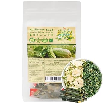 SIFANGDA Mulberry Leaf Wax Gourd and Bitter Gourd Tea 60g3g20P Natural Ingredients | Individual Teabags | Traditional Chinese Formula Herbal | Ideal for Daily Wellness