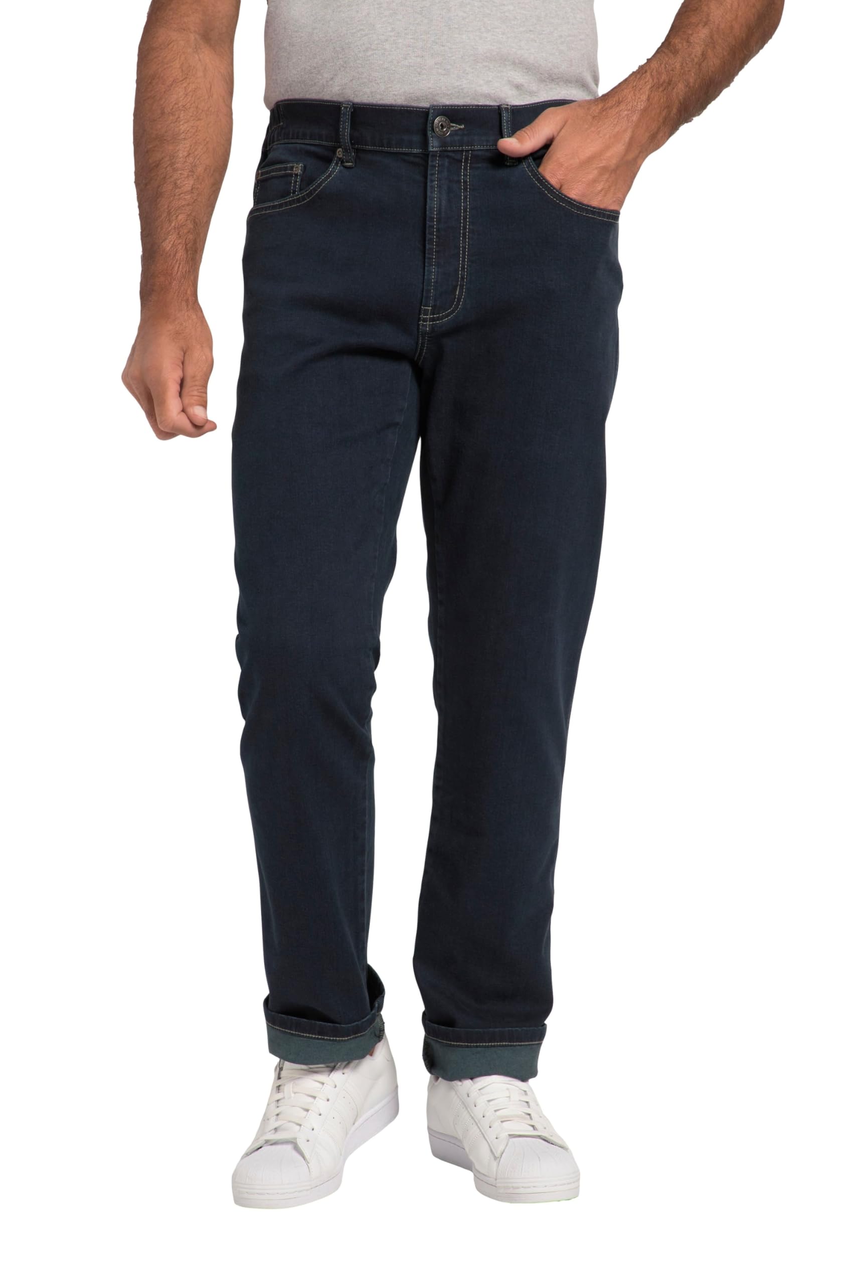 JP 1880 Herren große Größen Übergrößen Menswear L-8XL Traveller-Jeans, Regular Fit, seitlich elastischer Bund, bis Gr. 36/72 821217
