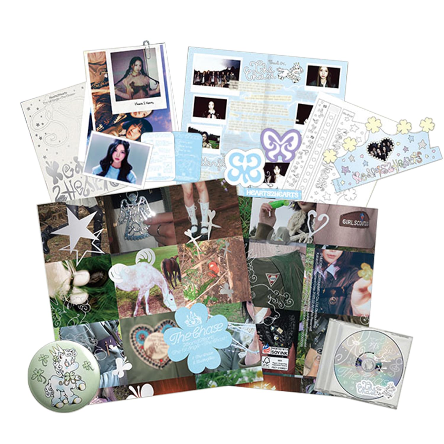 The Chase Hearts2Hearts 1er album K-pop avec photocards et goodies