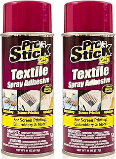 2 Pack Spray on Adhesive LARGE 11.0 -Ounce. for Embroidery, Quilt Basting, Mounting Stencil, Screen printing. Easy to Bond...