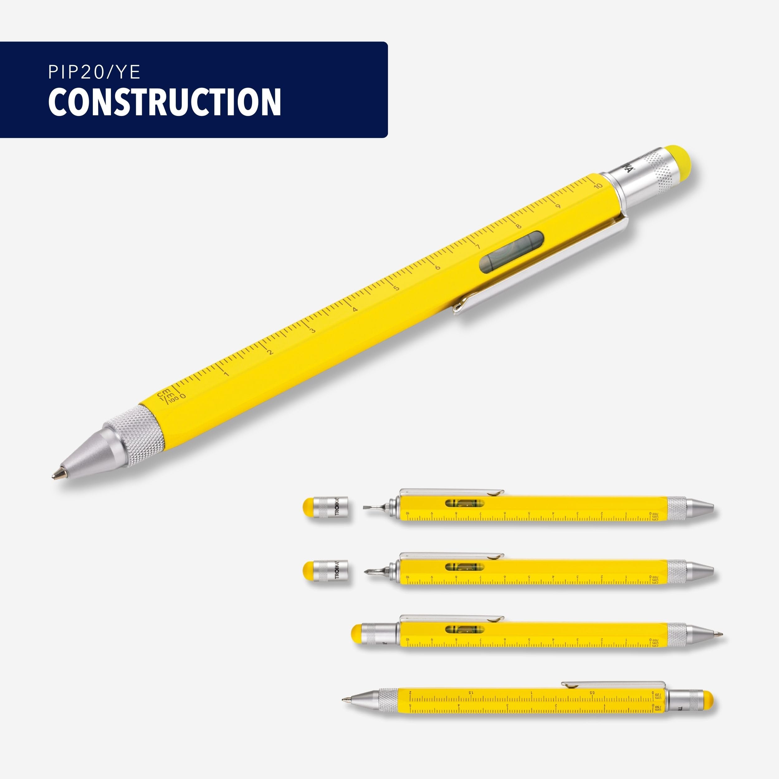 Amazon.com : Troika Construction Ballpoint Pen, Yellow (PIP20YE
