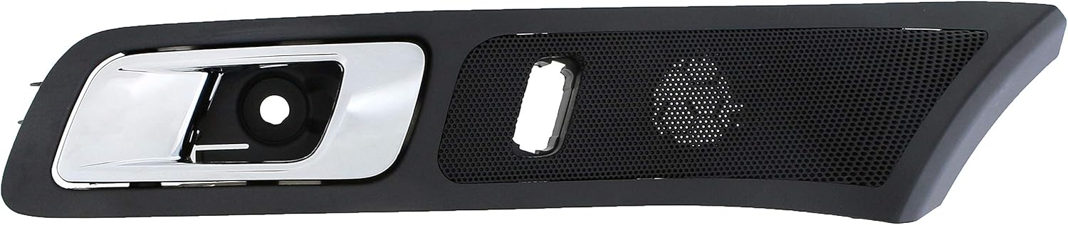Dorman 96492 Front Driver Side Interior Door Handle Compatible with Select Ford Models, Black; Chrome