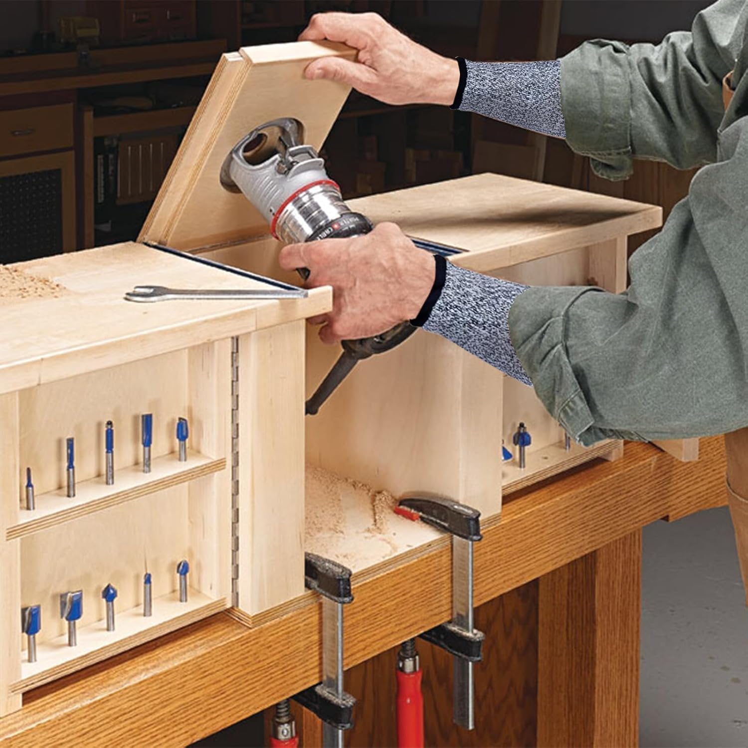 3 Pair Cut Proof Arm Sleeves Thin Skin Protection for Cooking Construction Woodwork Gardening Forearm Guards Men Women - Image 5